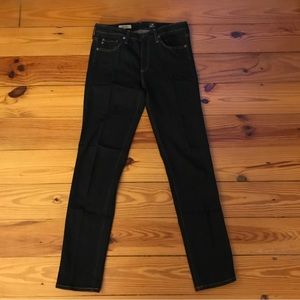 AG Adriano Goldschmied The Prima Mid-Rise Cigarette Dark Skinny Jeans, EUC, 29R